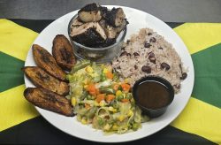 Oven Jerk Pork Meal